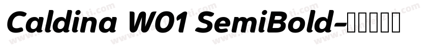 Caldina W01 SemiBold字体转换